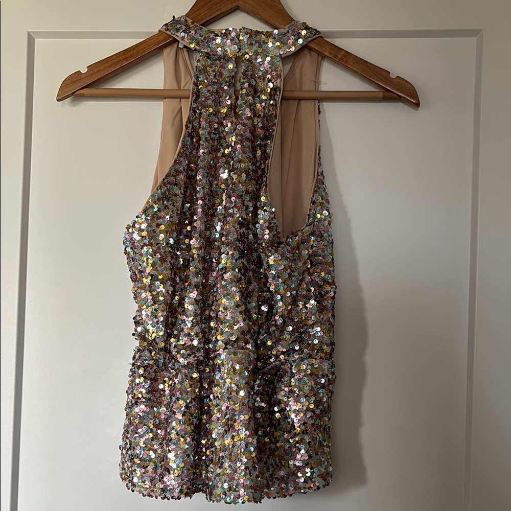 Adelyn Rae Multicolor Sequin Tank Top - Picture 12 of 13